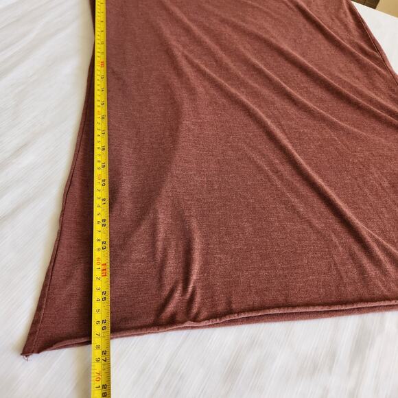 Natural Life Jumpsuit Womens O/S Burgundy Wide Leg Beach Relaxed Boho Minimalist - Picture 12 of 16